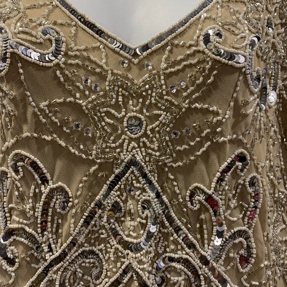 JKARA Beaded Mock Fair Dress - Picture 5 of 16